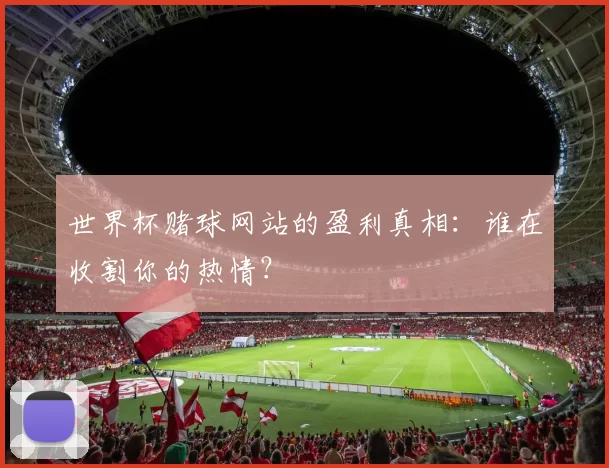 世界杯赌球网站的盈利真相：谁在收割你的热情？